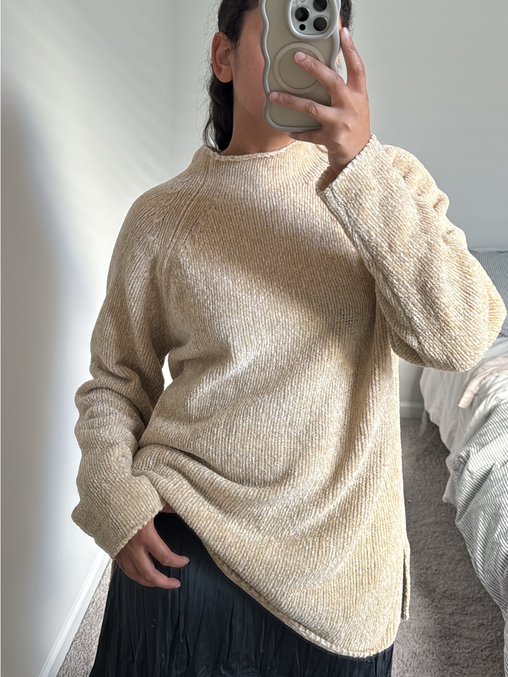 Vintage cream knit sweater
